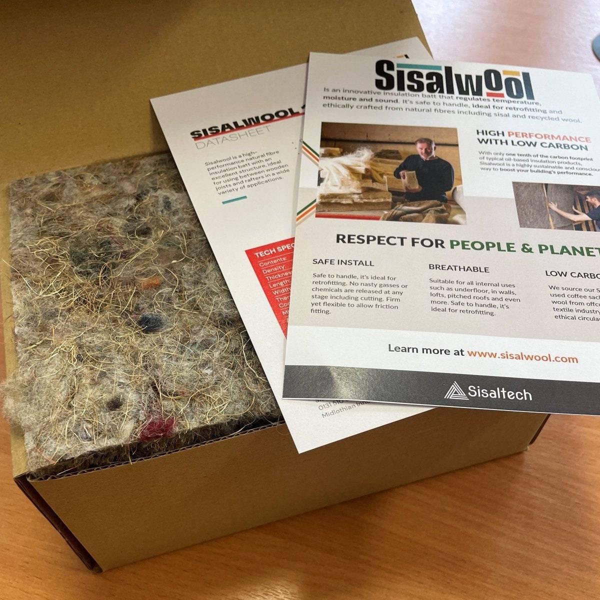 SISALWOOL™ Natural Fibre Insulation - SAMPLE BOX 100 