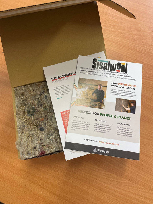 SISALWOOL™ Natural Fibre Insulation - SAMPLE BOX - Sisaltech Ltd